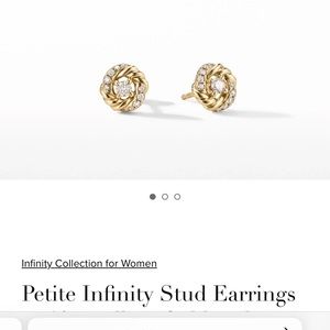 DAVID YURMAN PETITE INFINITY STUD EARRINGS